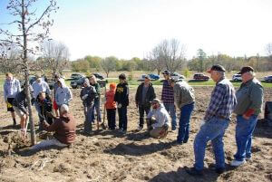 We were proud to be partner with Linn County Conservation Department to help plant trees at Squaw Creek in 2016! Along with local Boy Scouts, and The Kirkwood College Conservation program students. 40 trees planted!
