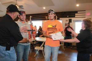 Student athletes from Kirkwood College, Mt Mercy University & Wartburg College (representing the October Corridor Clay Crushers team) at the 2017 October tournament - 2nd Annual Pheasants Forever shootout.  This team's event and PF of Linn County hosted 9 collegiate trap teams at Otter Creek in Cedar Rapids Iowa (Jacob McCammant)