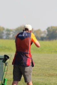 Hunter Gehrke / coach & student athlete the 2017 October Corridor Clay Crushers tournament - 2nd Annual Pheasants Forever shootout hosting 9 collegiate trap teams at Otter Creek in Cedar Rapids Iowa