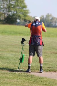 Hunter Gehrke / student athlete & coach at the 2017 October Corridor Clay Crushers tournament - 2nd Annual Pheasants Forever shootout hosting 9 collegiate trap teams at Otter Creek in Cedar Rapids Iowa